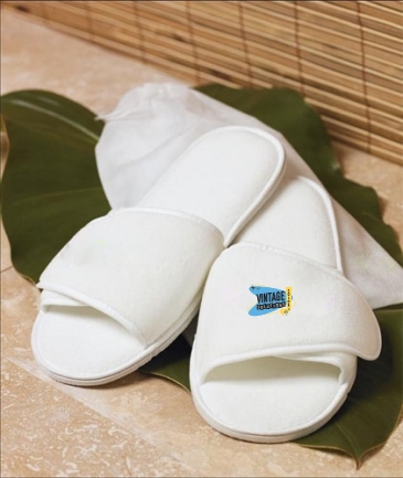 Terry Velour Adjustable Slippers