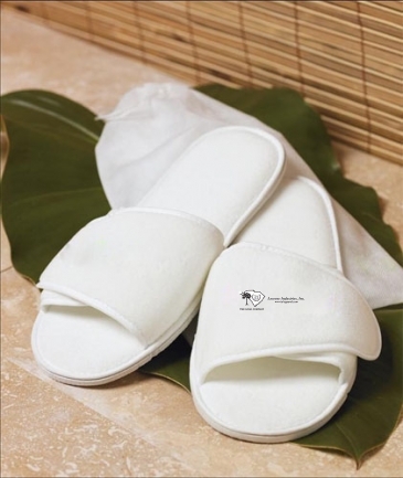 Terry Velour Adjustable Slippers