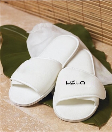 Terry Velour Adjustable Slippers