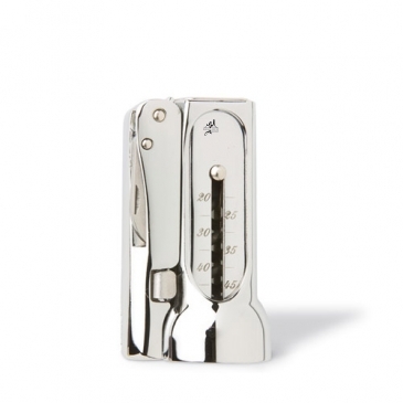 Brucart® Chrome Plated Corkscrew w/Leather Pouch