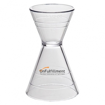 Plastic Super Double Jigger w/Graduated Measurements