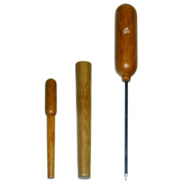 Ice Pick w/Bamboo Handle & Sheath