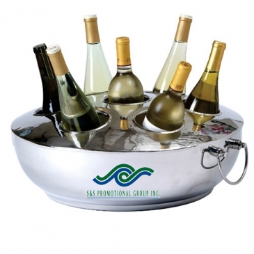 Celebration 7 Bottle Double Wall Cooler w/Lid