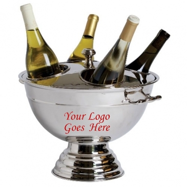 Heavy Duty Festive Four Bottle Cooler w/Lid