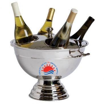 Heavy Duty Festive Four Bottle Cooler w/Lid