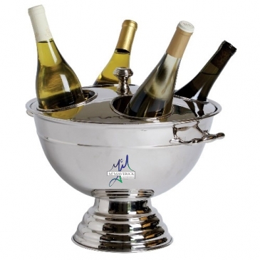 Heavy Duty Festive Four Bottle Cooler w/Lid