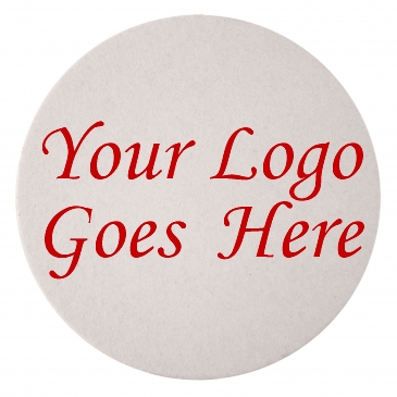 40 PT 3.5" High Density Pulp Board Coasters Round