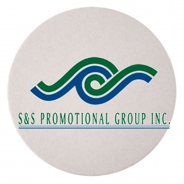 40 PT 3.5" High Density Pulp Board Coasters Round