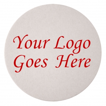 60 PT 3.5" High Density Pulp Board Coasters Round