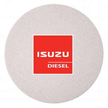60 PT 3.5" High Density Pulp Board Coasters Round