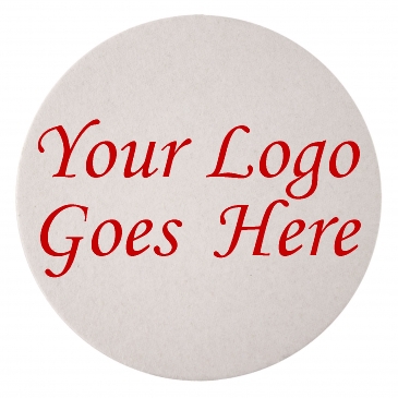 80 PT 3.5" High Density Pulp Board Coasters Round