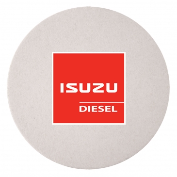 80 PT 3.5" High Density Pulp Board Coasters Round