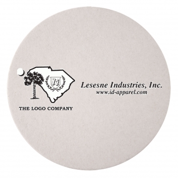 80 PT 3.5" High Density Pulp Board Coasters Round