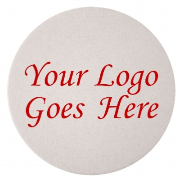 60 PT. 4" High Density Pulp Board Coasters Round