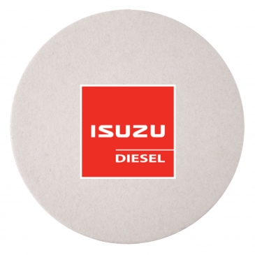 60 PT. 4" High Density Pulp Board Coasters Round