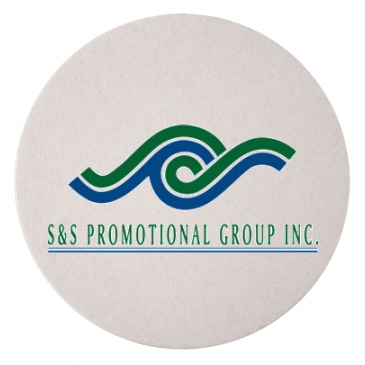 60 PT. 4" High Density Pulp Board Coasters Round