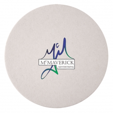 60 PT. 4" High Density Pulp Board Coasters Round