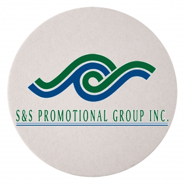 80 PT 4" High Density Pulp Board Coaster Round