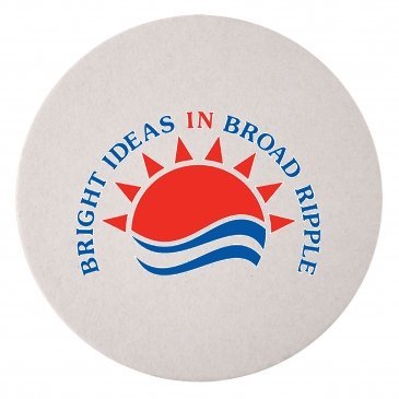 80 PT 4" High Density Pulp Board Coaster Round