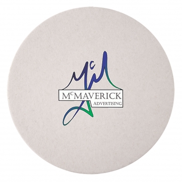 80 PT 4" High Density Pulp Board Coaster Round