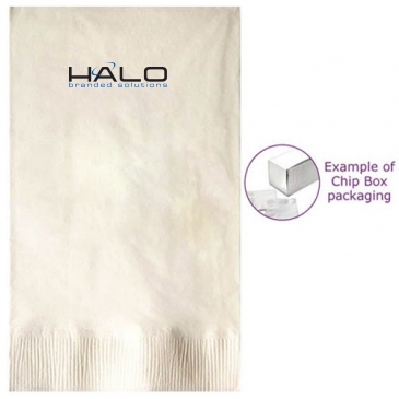 Vanilla 3-ply Dinner Napkins, Coin Edge Embossed