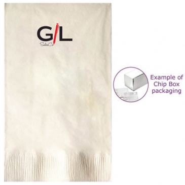 Vanilla 3-ply Dinner Napkins, Coin Edge Embossed