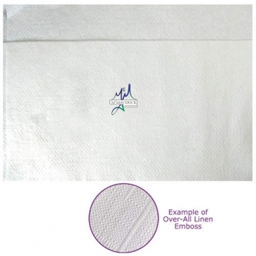 White Semi-crepe 1-ply Dispenser Napkins