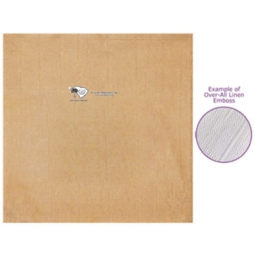 Kraft Over All Linen Emboss 1-ply Beverage Napkins