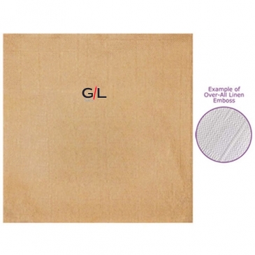 Kraft Over All Linen Emboss 1-ply Beverage Napkins