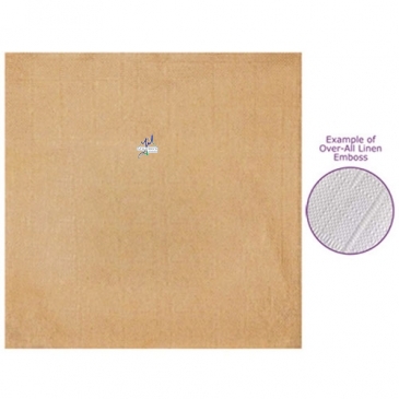 Kraft Over All Linen Emboss 1-ply Beverage Napkins