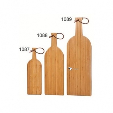 Medium Wine Bottle Shape Bamboo Cutting Board