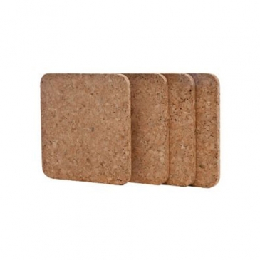 Set of 4 Square Cork Coasters
