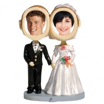 Bride & Groom Couple Bobble Heads