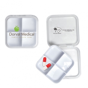 Removable 4 Compartment Pillbox