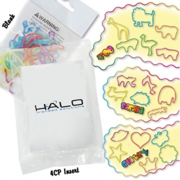 Wacky Bands Shaped Rubber Bands 4CP Insert