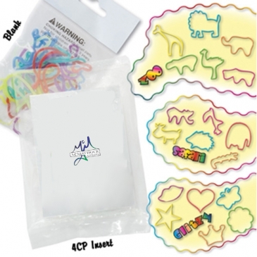 Wacky Bands Shaped Rubber Bands 4CP Insert