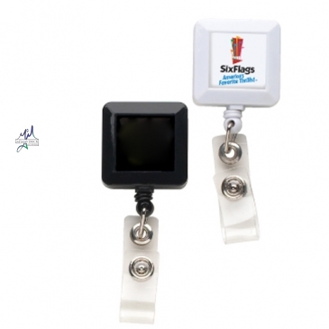 “Good” Square Badge Reel (translucent colors)