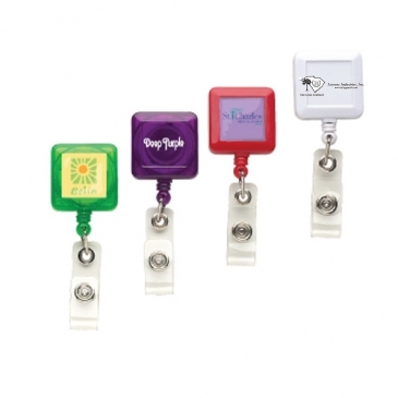 “Better” Square Badge Reel (translucent colors)