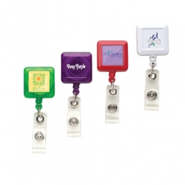 “Better” Square Badge Reel (translucent colors)