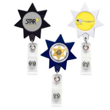 Seven Point Star Badge Reel