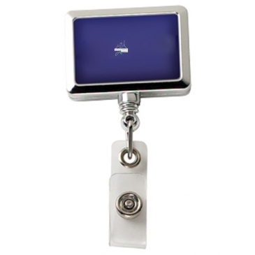 Chrome JUMBO Rectangle Badge Reel