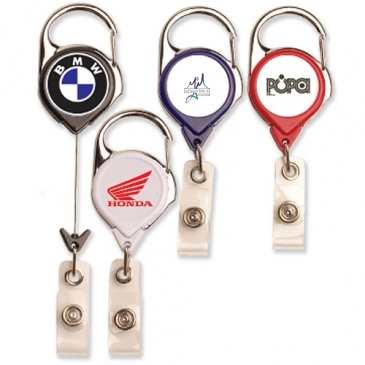 Carabiner Badge Reel (Translucent Colors)