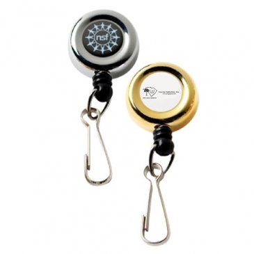 Chrome Metal Badge Reel