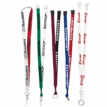 3/4? Two Tone Silk Screen Lanyard