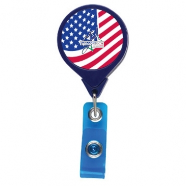 US Flag JUMBO Theme Badge Reel