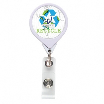 Recycle JUMBO Theme Retractable Badge Reel