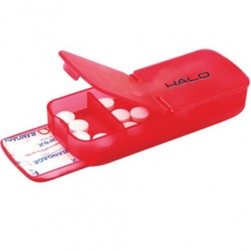 Plastic Bandage Dispenser with Pill Case