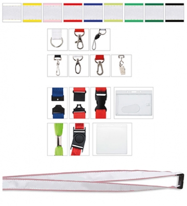 1” Polyester Lanyard with Ribbon