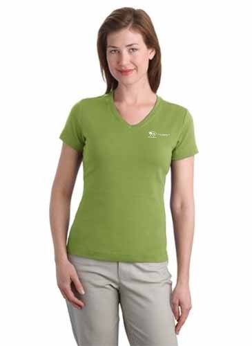 Port Authority-Ladies Modern Stretch Cotton V-Neck Shirt