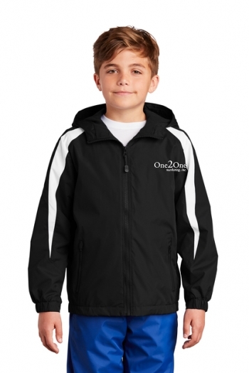 Sport-Tek® Youth Fleece-Lined Colorblock Jacket